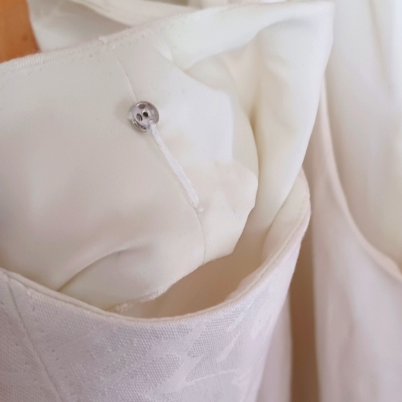 JONES NEW YORK Floral Sleeveless Scoop Neck White Blue Size 16 Print fit & Flare - Picture 16 of 16